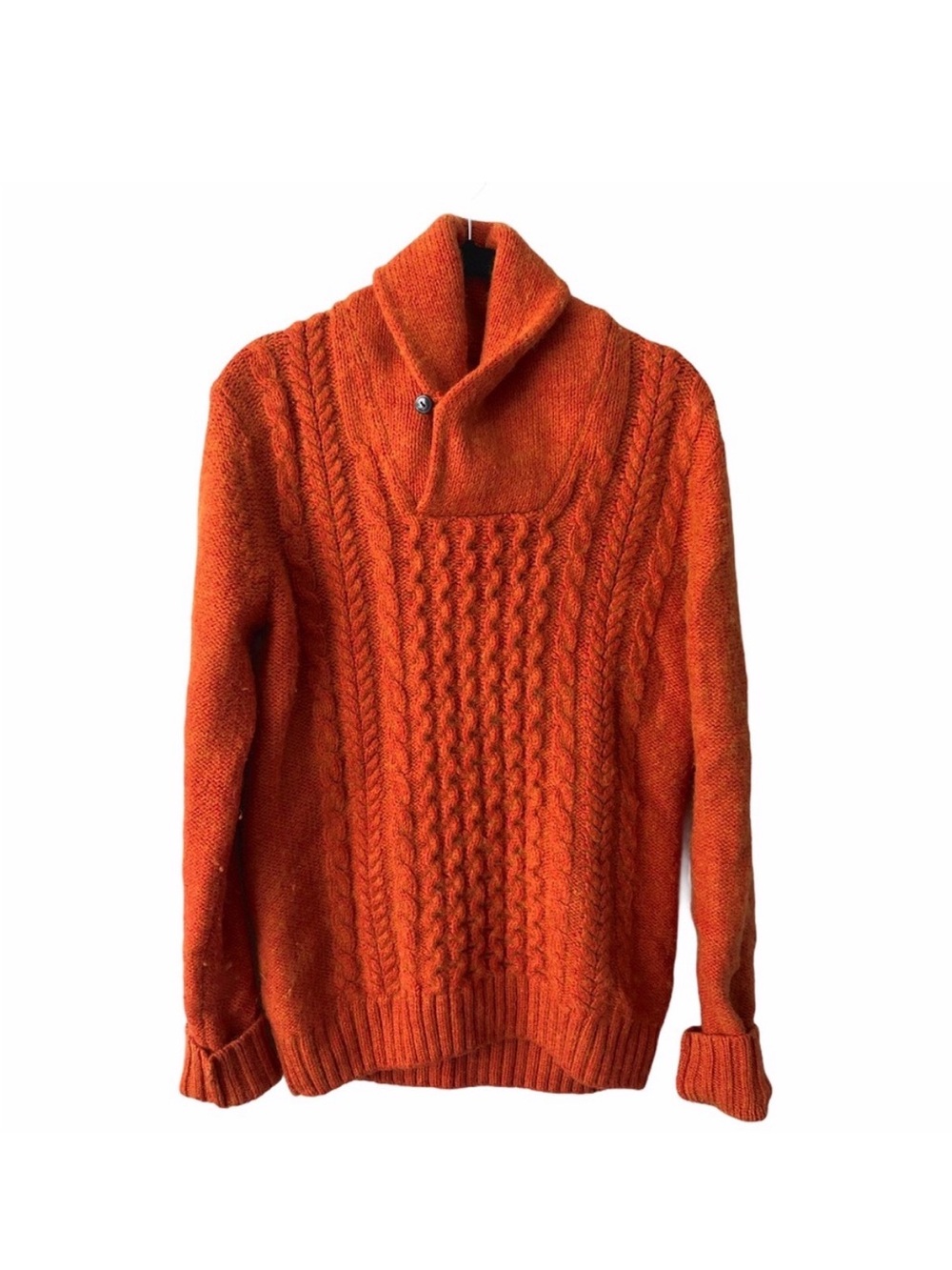H&M L.O.G.G. Bright Orange Knit Sweater